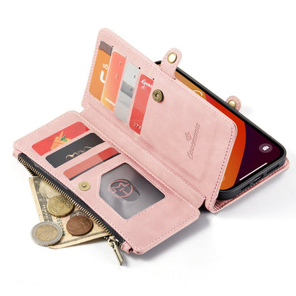 Apple iPhone 15 Plus Hoesje - Pale Pink - Luxe MagSafe Bookcase met Rits en Telefoonkoord