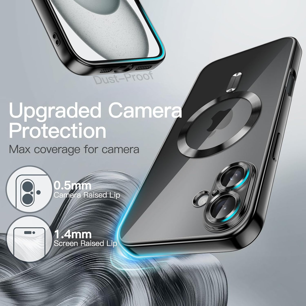 Apple iPhone 16 Case - Black - Silicone MagSafe Back Cover