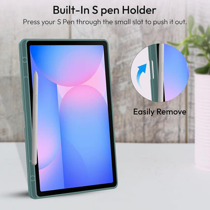 Samsung Galaxy Tab S10 Lite Tablethoes - Donker Groen - Smart Cover