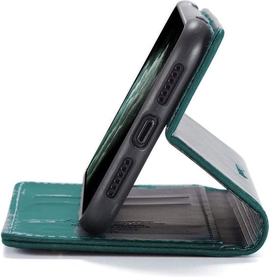 Oppo A94 Hoesje - Emerald Green - Dunne Bookcase