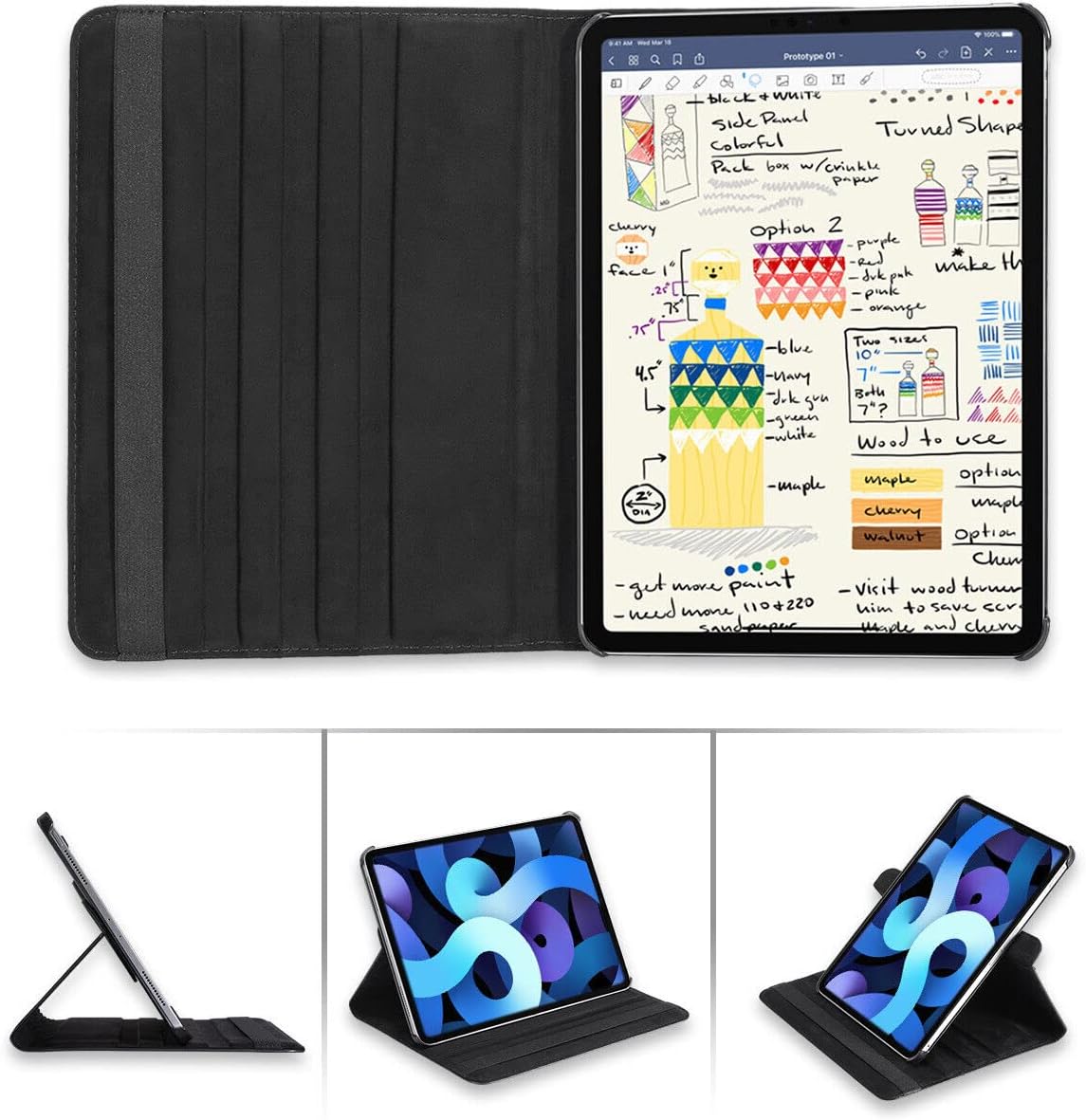 Tablethoes Book Case - Dark Blue