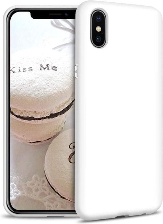Apple iPhone Xs Max Case - White - Silicone Back Cover