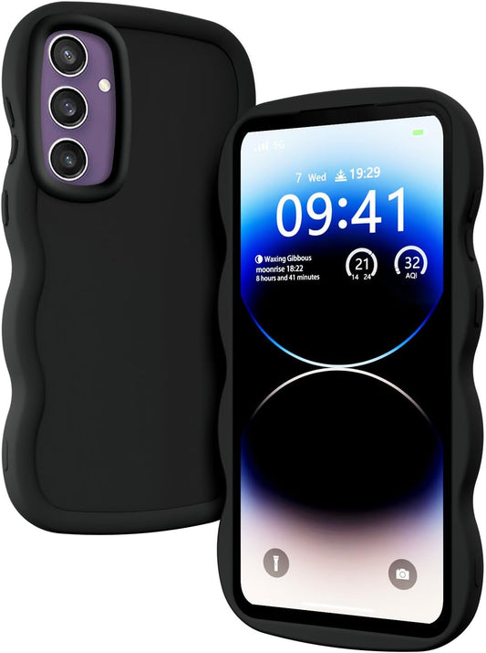 Samsung Galaxy A16 Hülle - Schwarz - Wave Silikon Backcover