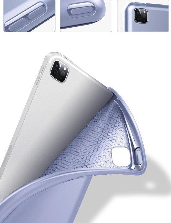 Apple iPad Pro 12.9 (2021) Tablethoes - Donker Blauw - Smart Cover