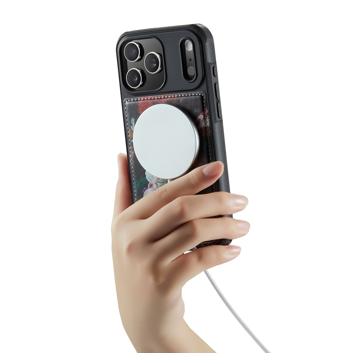 Apple iPhone 15 Hoesje - Stilleven met Bloemen - 2 in 1 MagSafe Bookcase
