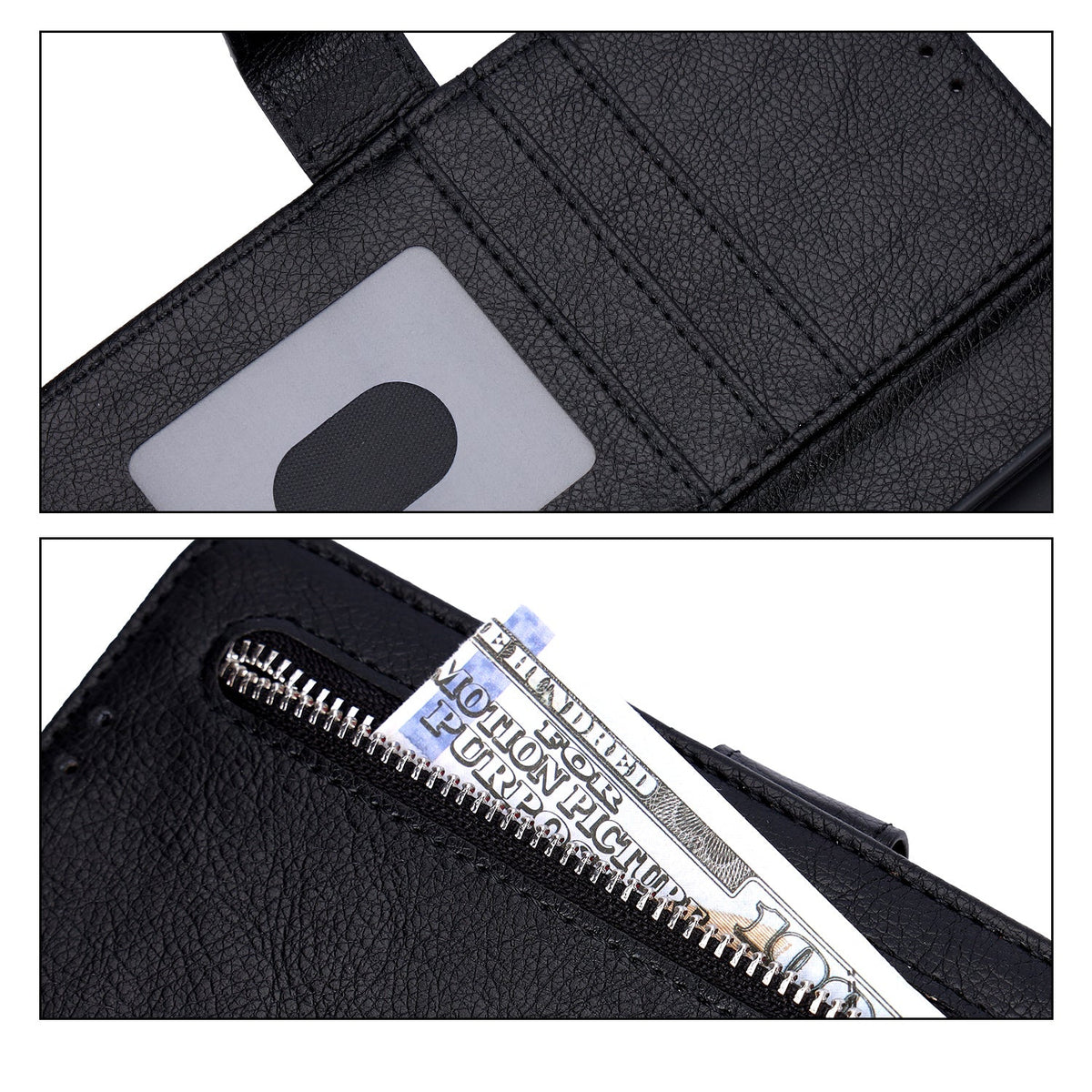Samsung Galaxy A53 5G Hoesje - Zwart - Luxe Bookcase met Rits