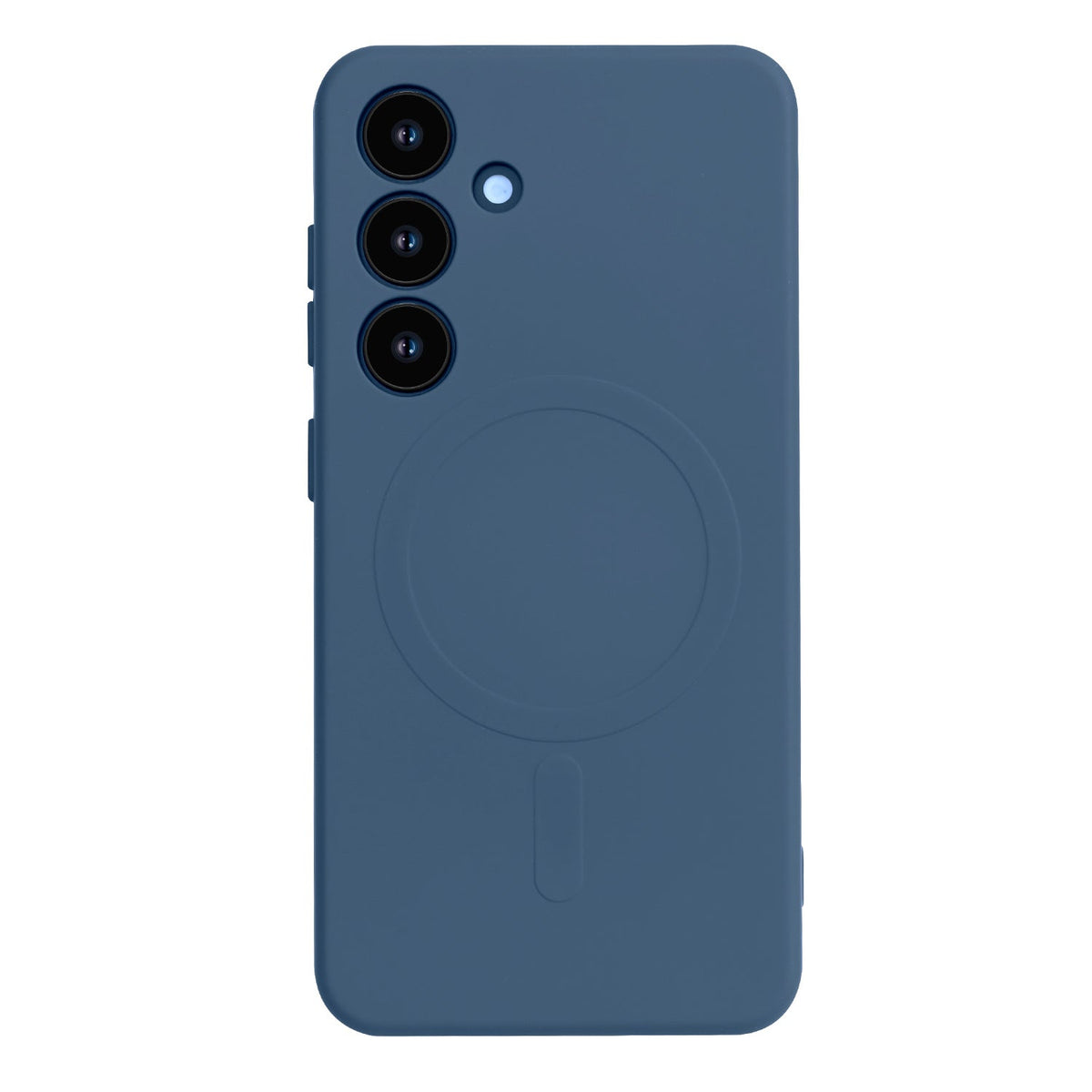 Samsung Galaxy S25 Hoesje - Donker Blauw - Liquid Siliconen MagSafe Back Cover