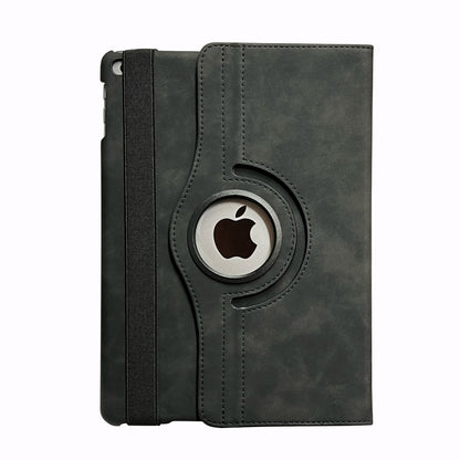 Apple iPad 5 9.7 (2017) Tablet Case - Charcoal Gray - Rotating Folio Case