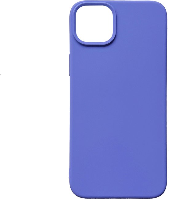 Apple iPhone 14 Plus Hoesje - Paars - Matte Siliconen Back Cover