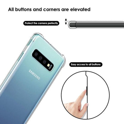 Samsung Galaxy S10 Case - Clear - Shockproof Hybrid Back Cover