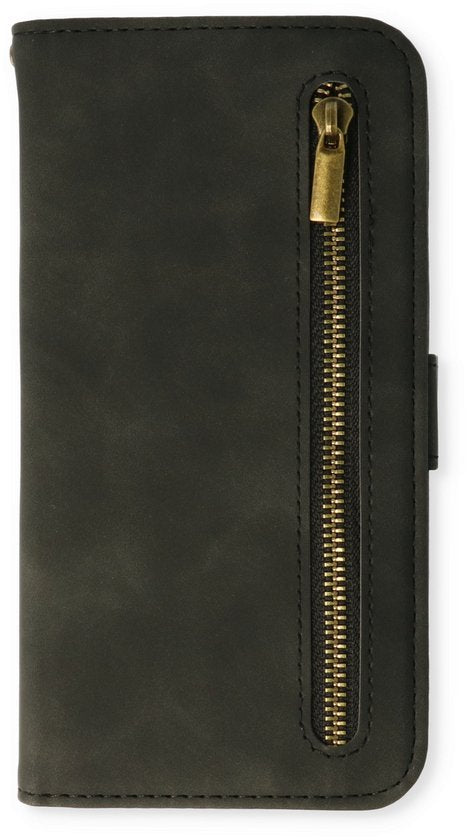 Samsung Galaxy S23 Ultra Case - Charcoal Gray - Luxury Wallet Case with Zipper