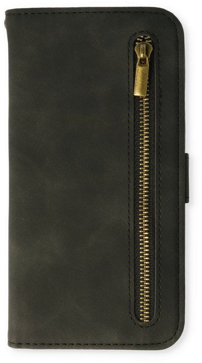 Samsung Galaxy S23 Ultra Case - Charcoal Gray - Luxury Wallet Case with Zipper