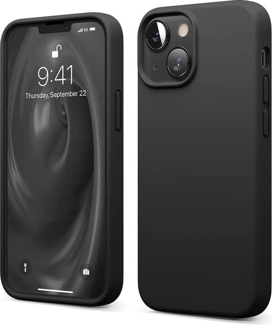 Apple iPhone 13 Mini Hülle - Schwarz - Silikon-MagSafe-Backcover