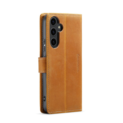 Samsung Galaxy A54 5G Hoesje - Sienna Brown - Echt Leren Bookcase
