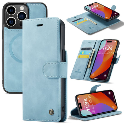 Apple iPhone 15 Pro Hoesje - Aqua Blue - 2 in 1 MagSafe Bookcase