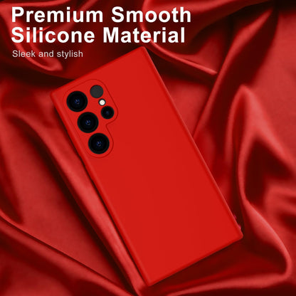 Samsung Galaxy S24 Ultra Hoesje - Rood - Liquid Siliconen Back Cover