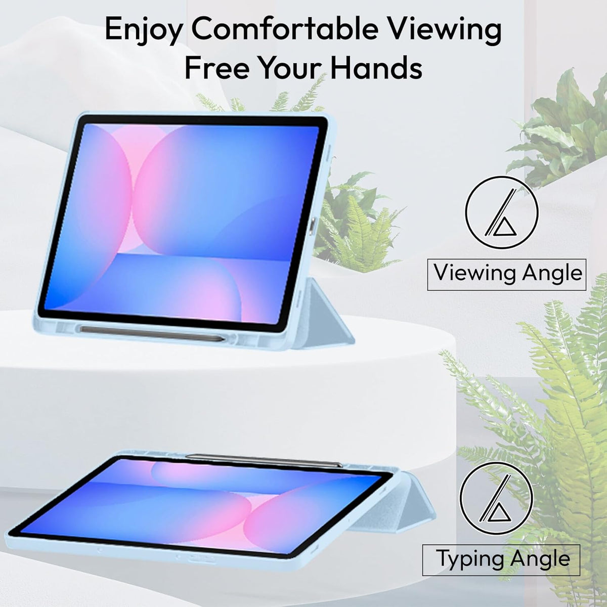 Samsung Galaxy Tab S10 Lite Tablet Case - Light Blue - Smart Cover