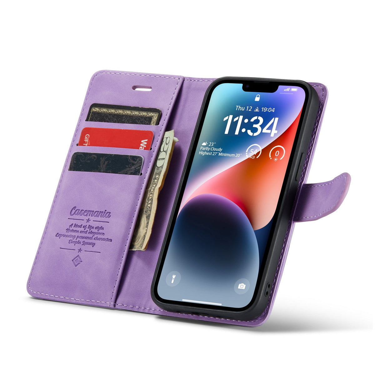 Apple iPhone SE (2022) / SE (2020) Hoesje - Bright Lila - 2 in 1 Bookcase