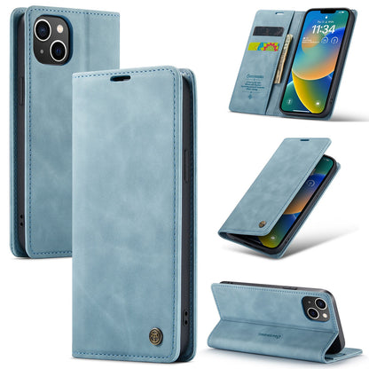 Apple iPhone 15 Hoesje - Aqua Blue - Dunne Bookcase