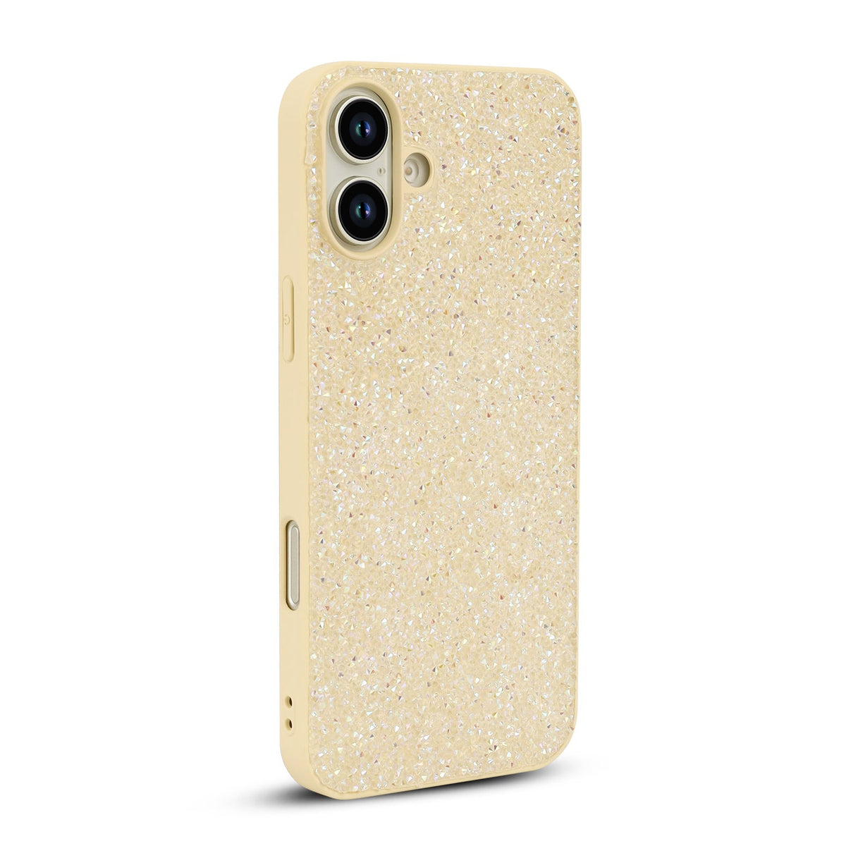 iPhone 16 Hoesje - Goud - Diamant Glitter Back Cover