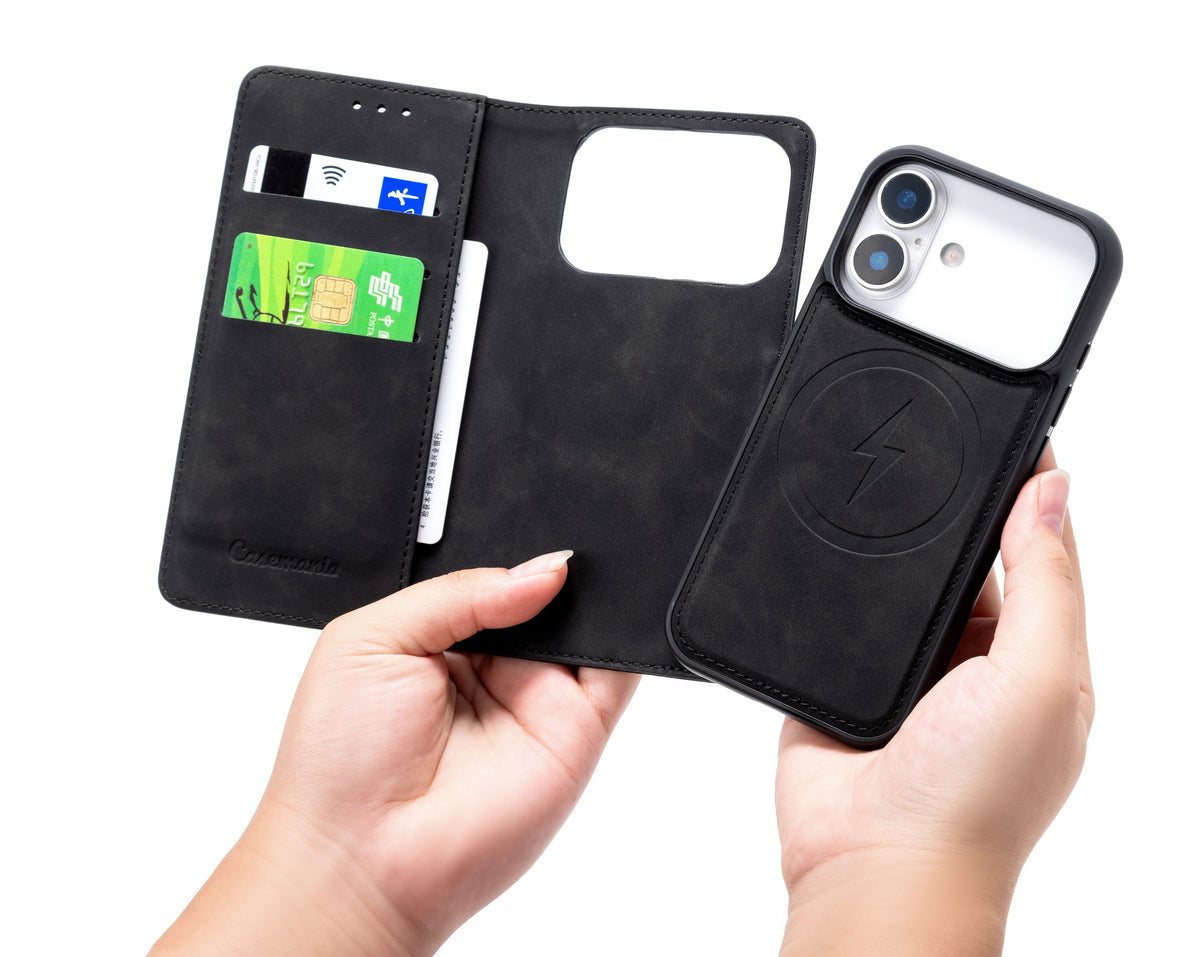 Apple iPhone 18 Pro Hoesje - Charcoal Gray - 2 in 1 MagSafe Bookcase