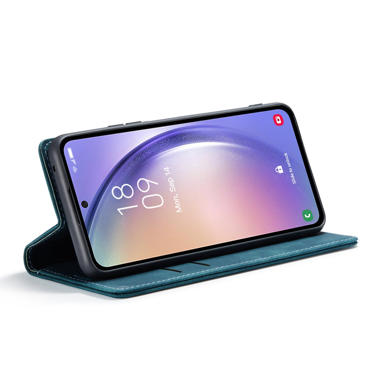 Samsung Galaxy A14 4G Hoesje - Emerald Green - Dunne Bookcase