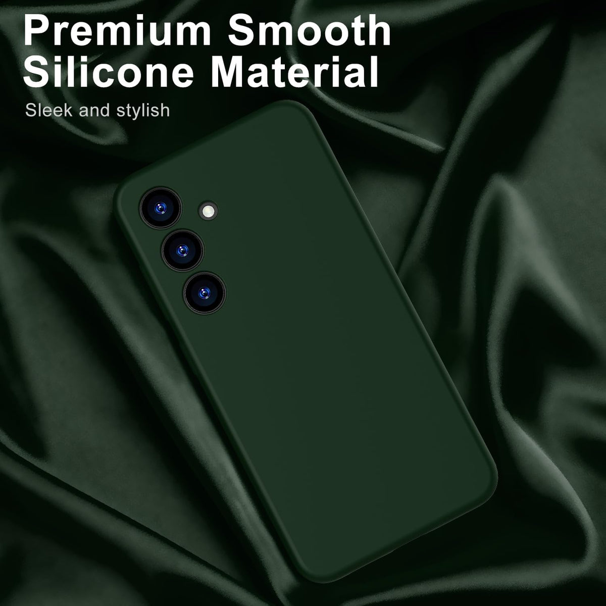 Samsung Galaxy S24 Hoesje - Groen - Liquid Siliconen Back Cover