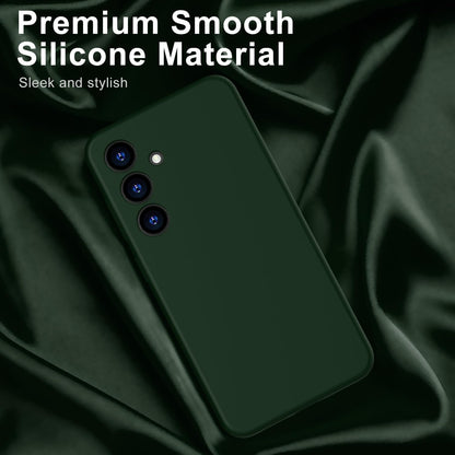 Samsung Galaxy S24 Hoesje - Groen - Liquid Siliconen Back Cover