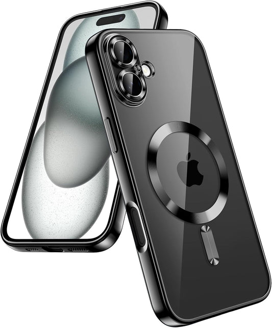 Apple iPhone 16 Plus Hoesje - Zwart - Siliconen MagSafe Back Cover