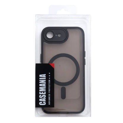 Apple iPhone 17e Hoesje - Zwart met Pols Bandje - Matte Armor MagSafe Back Cover met Telefoonkoord