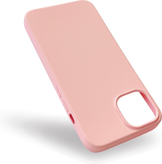 Apple iPhone 14 Hoesje - Roze - Matte Siliconen Back Cover