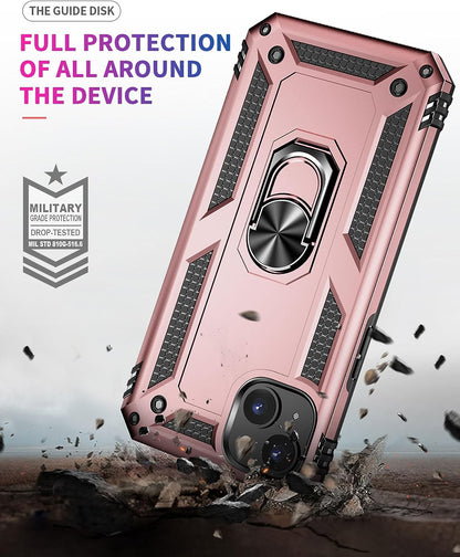 Apple iPhone 15 Plus Case - Rose Gold - Armor Kickstand Back Cover