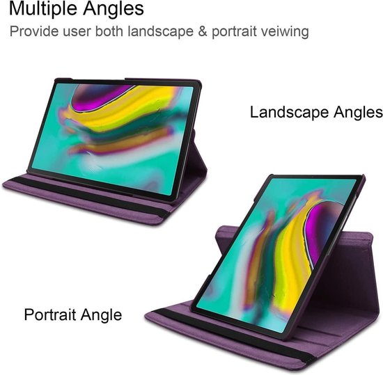 Samsung Galaxy Tab A7 (2020) Tablet Case - Purple - Rotating Folio Case