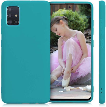 Samsung Galaxy A71 Hoesje - Turquoise - Siliconen Back Cover