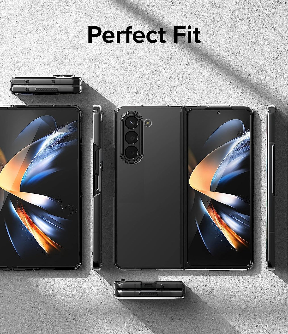 Samsung Galaxy Z Fold 5 Hoesje - Transparant - Siliconen Back Cover