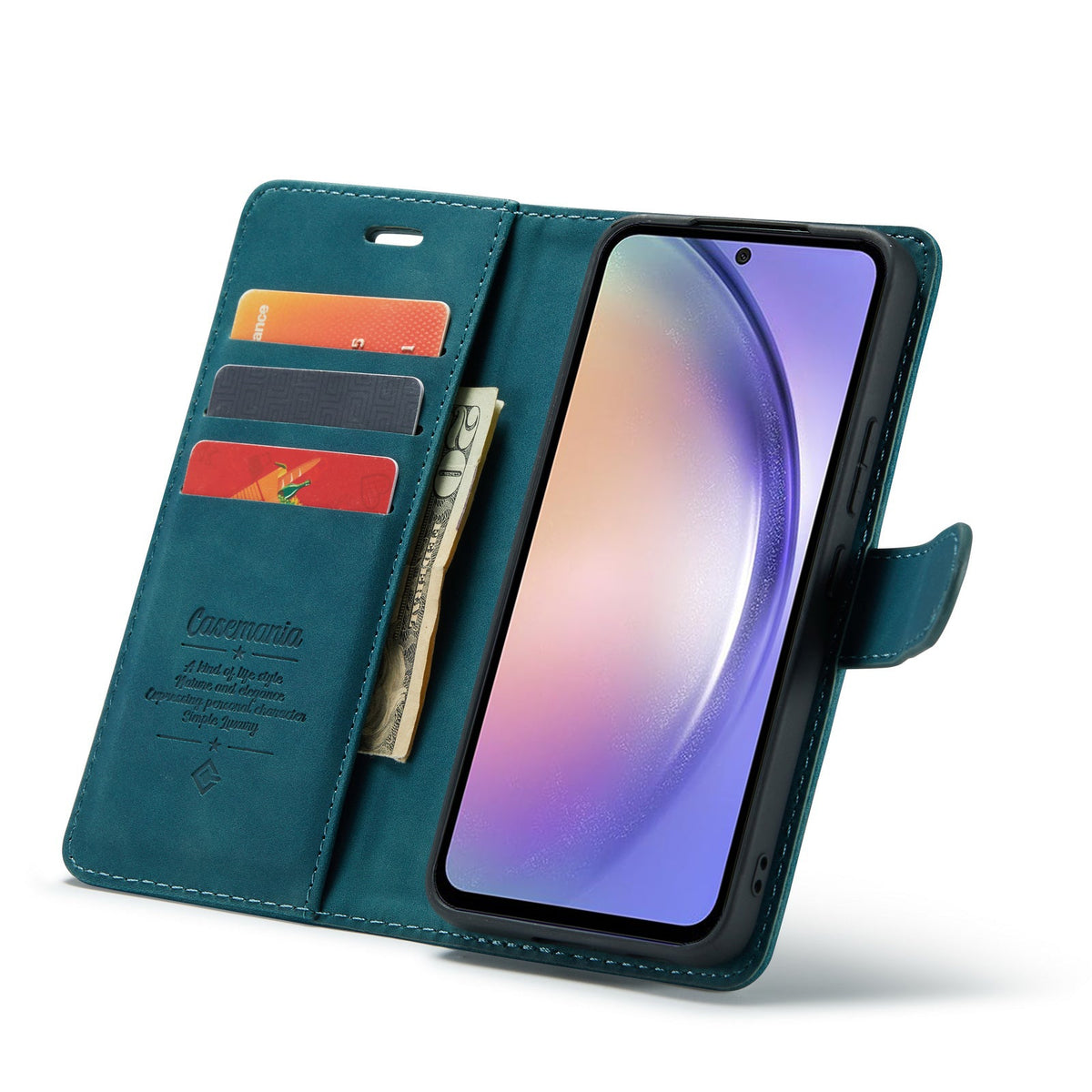 Samsung Galaxy S25 Plus Hoesje - Emerald Green - 2 in 1 Bookcase