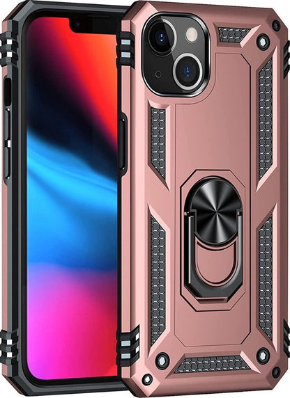 Apple iPhone 13 Hülle - Roségold - Armor Ständer Backcover