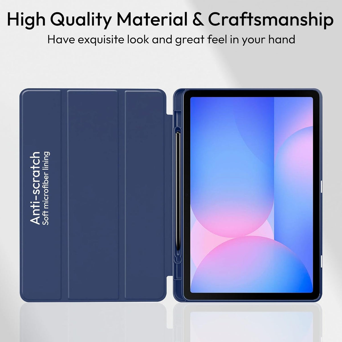 Samsung Galaxy Tab S10 Lite Tablet Case - Dark Blue - Smart Cover