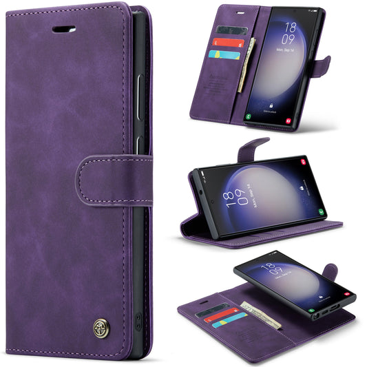 Samsung Galaxy S22 Ultra Case - Dark Purple - 2-in-1 Wallet Case
