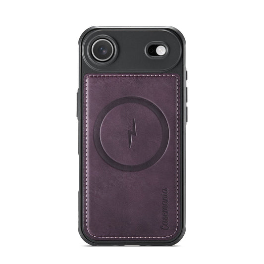 Apple iPhone Air Hülle - Dark Purple - Kunstleder-MagSafe-Backcover