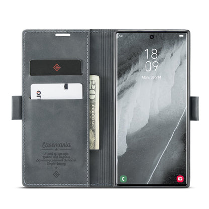 Samsung Galaxy S24 Ultra Hoesje - Shadow Gray - Dunne Bookcase