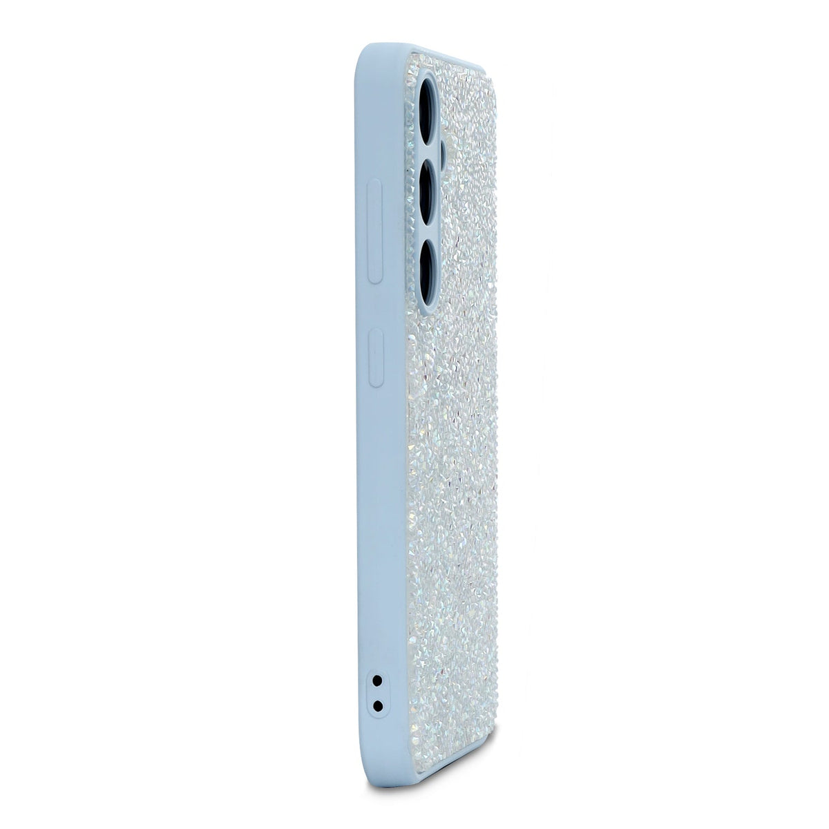 Samsung Galaxy A17 5G Hoesje - Blauw - Diamant Glitter Back Cover