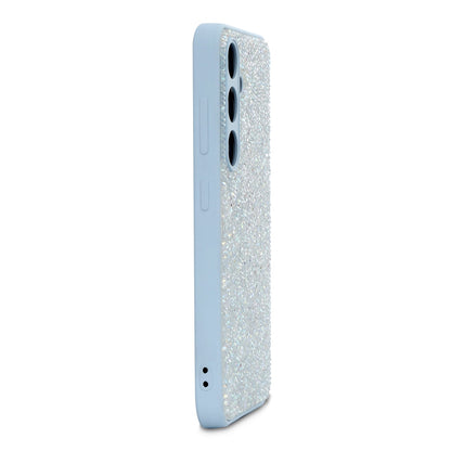 Samsung Galaxy A17 5G Hoesje - Blauw - Diamant Glitter Back Cover
