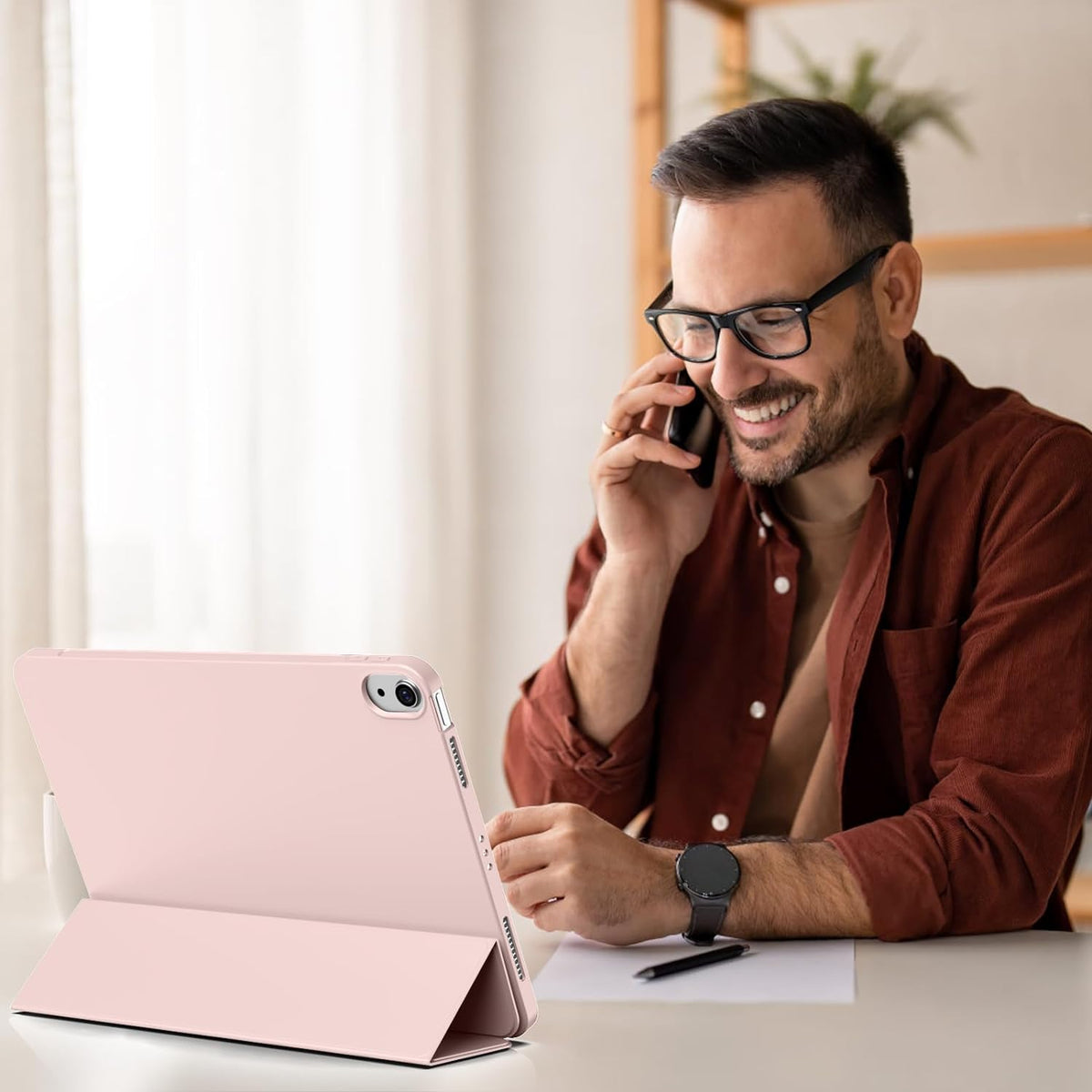 Étui pour tablette Apple iPad 2025 (11e génération) - Rose clair - Smart Cover