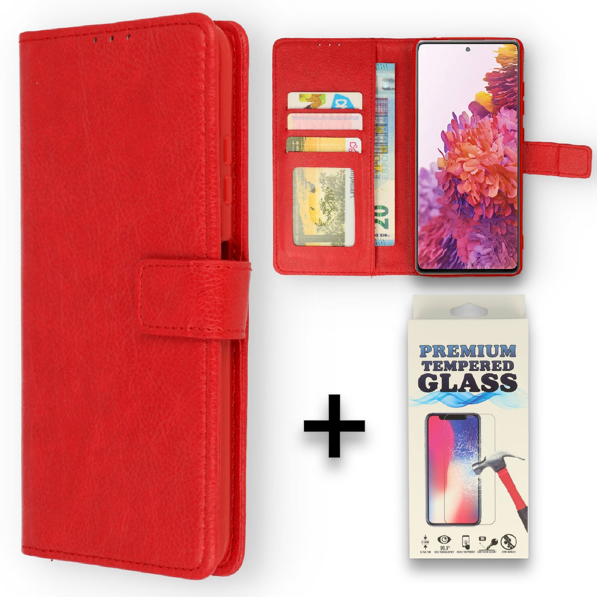 Oppo Reno 4 Pro 5G Hoesje - Rood - Bookcase