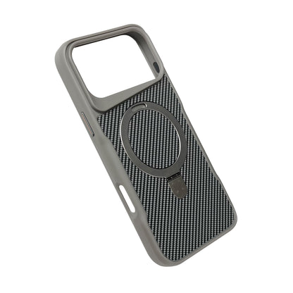 Apple iPhone 17 Pro Case - Silver - Carbon MagSafe Back Cover