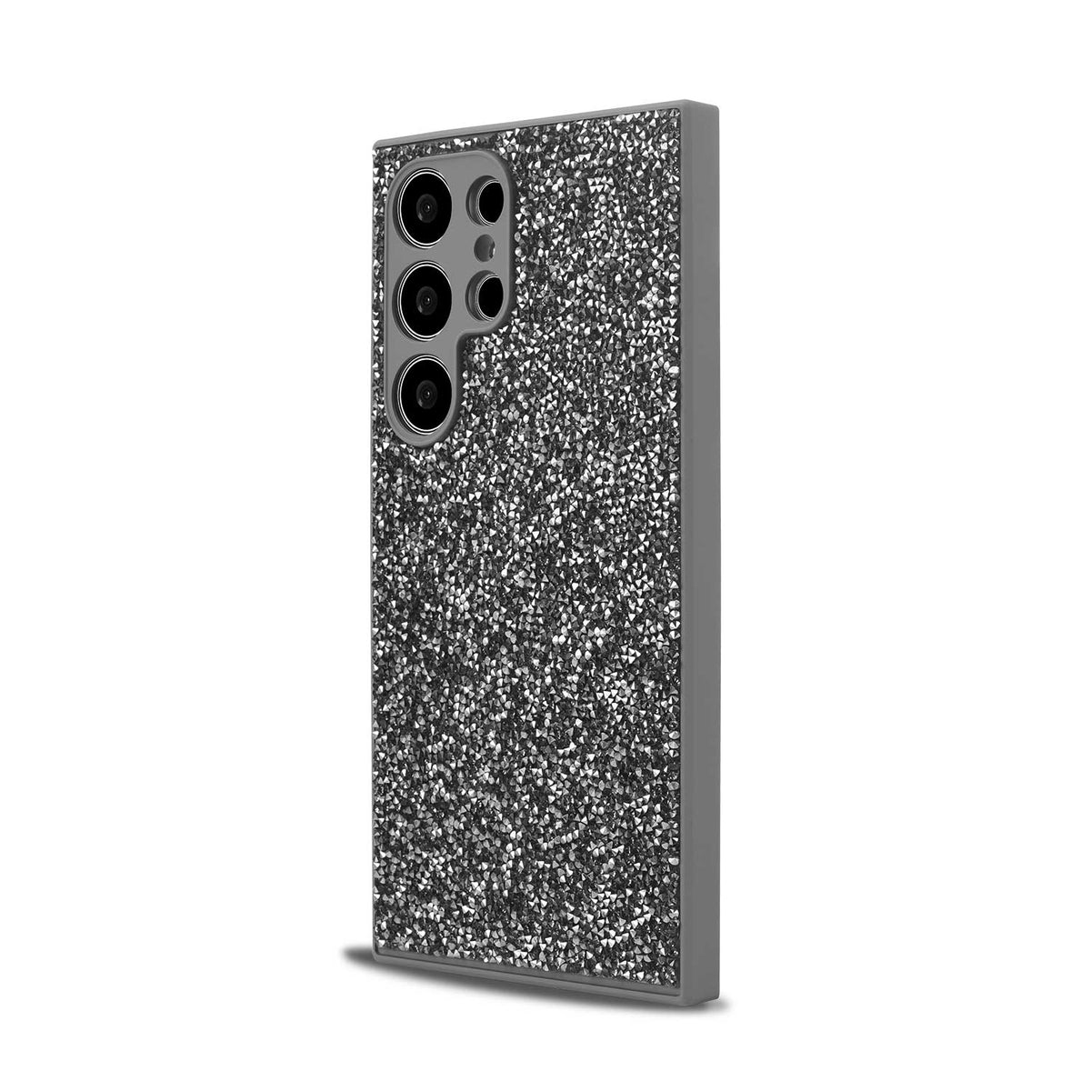 Samsung Galaxy S22 Ultra Hoesje - Zilver - Diamant Glitter Back Cover