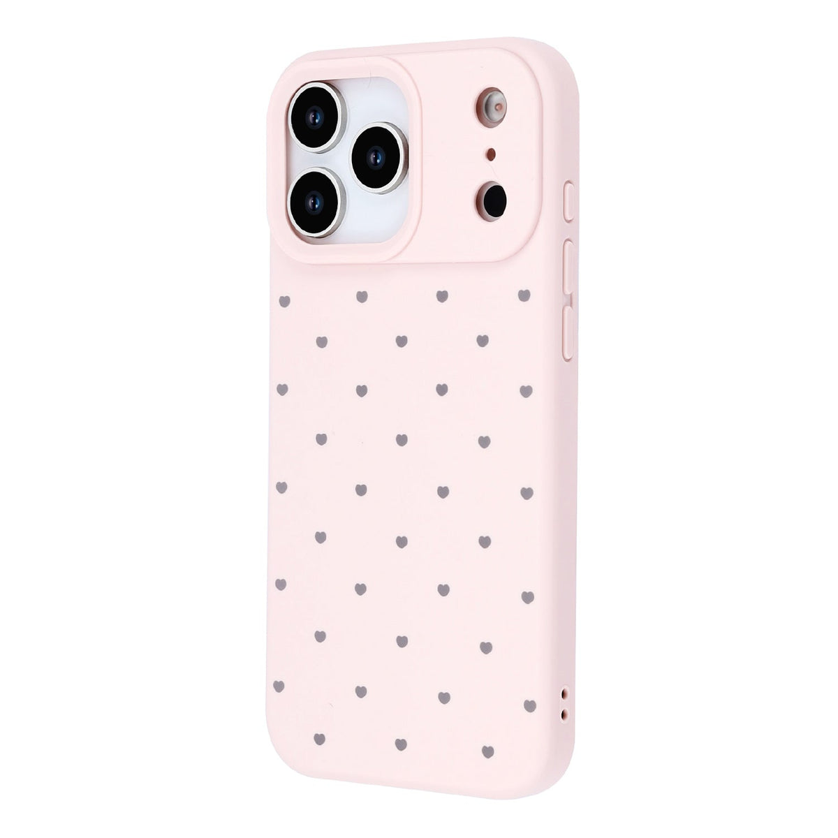 Apple iPhone 17 Pro Hoesje - Roze - Hartjes Back Cover
