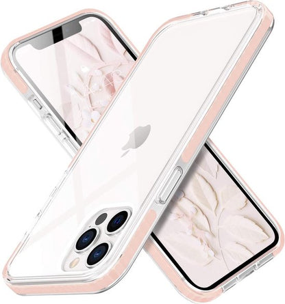 Apple iPhone 12 Pro Max Hoesje - Roze - Anti-Shock Back Cover
