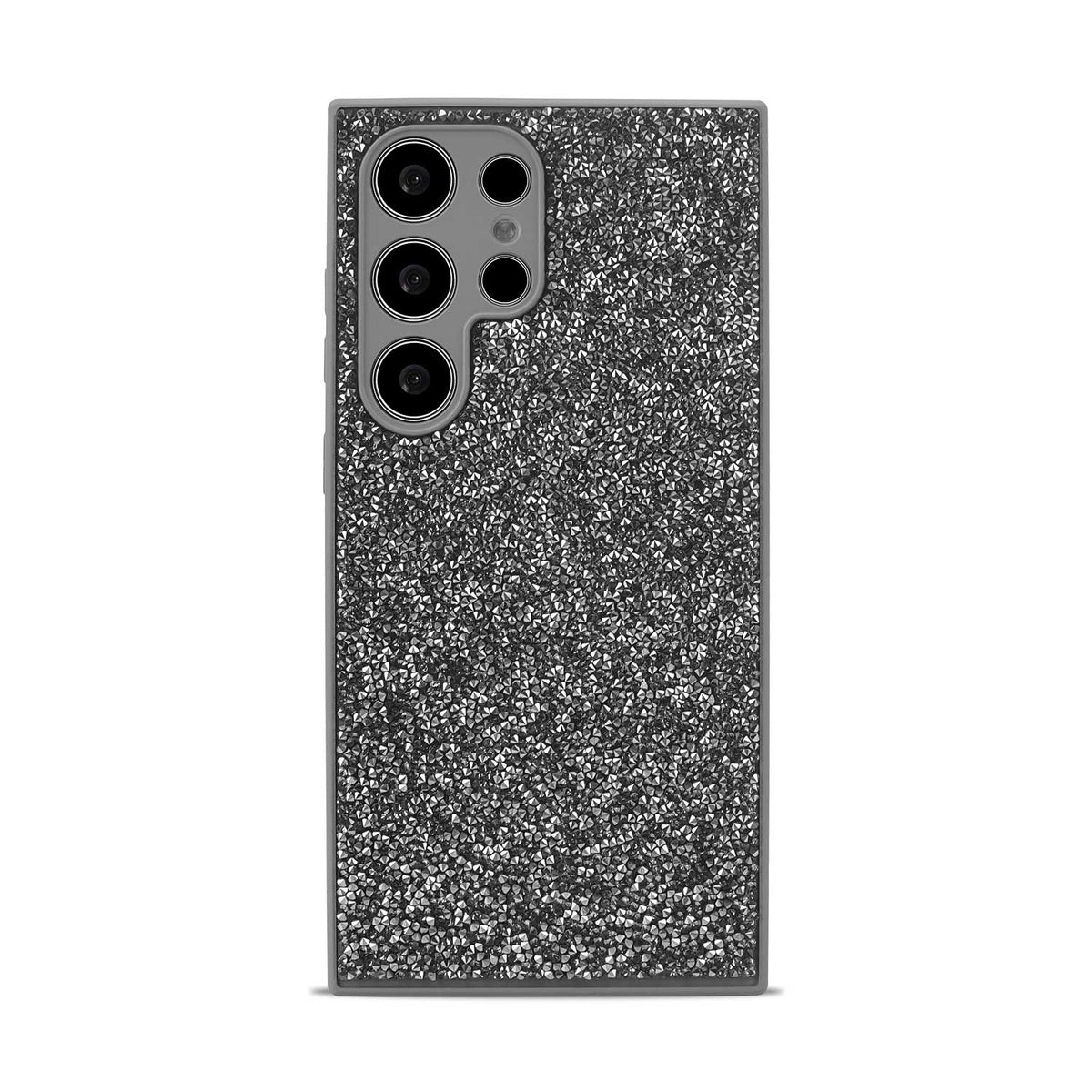 Samsung Galaxy S24 Ultra Hoesje - Zilver - Diamant Glitter Back Cover